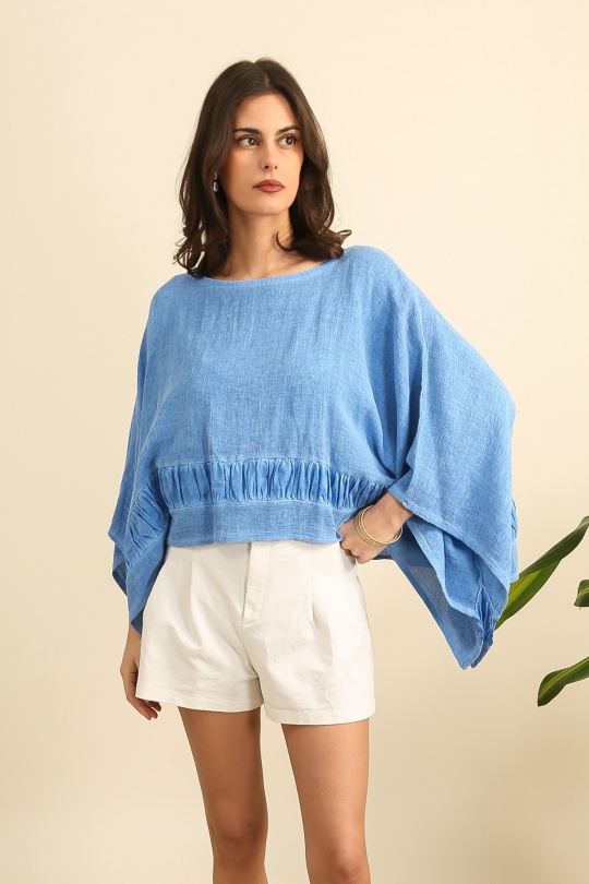 Camicette Donna Royale blue Lea & Luc 5708 Efashion Paris