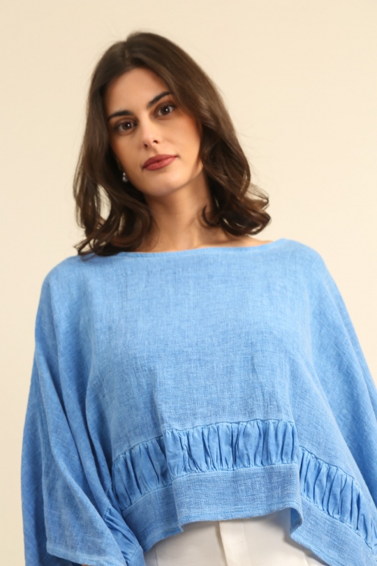 Camicette Donna Royale blue Lea & Luc 5708 Efashion Paris