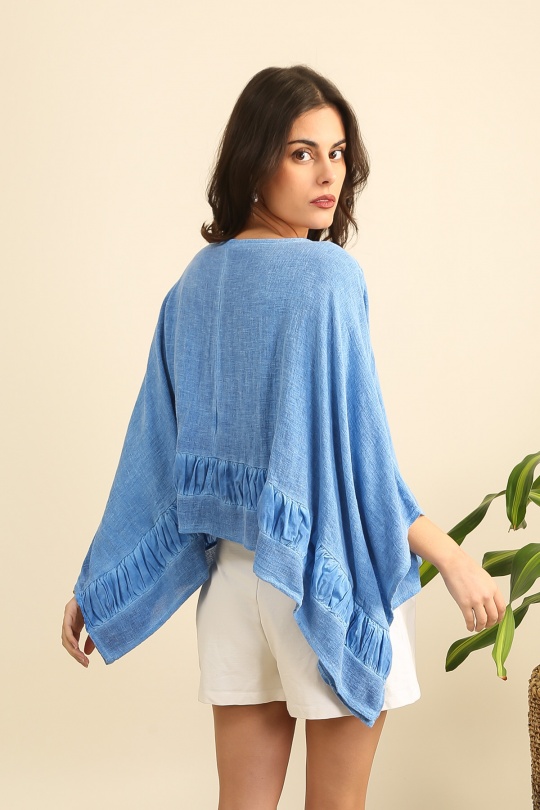 Camicette Donna Royale blue Lea & Luc 5708 Efashion Paris