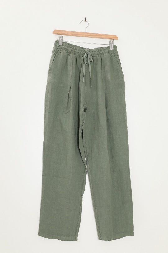 Pantaloni Donna Canard green Lea & Luc 86720 Efashion Paris