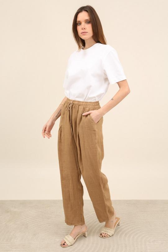 Pantaloni Donna Canard green Lea & Luc 86720 Efashion Paris