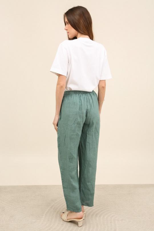 Pantaloni Donna Canard green Lea & Luc 86720 Efashion Paris