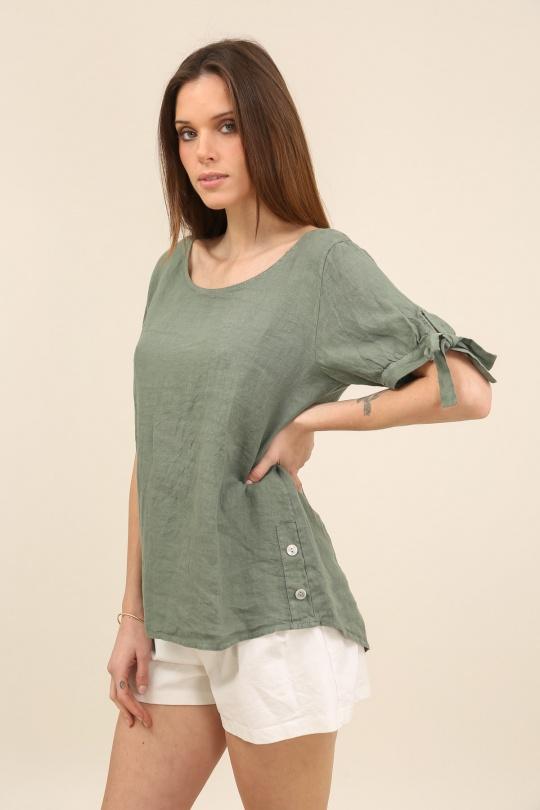 Tops Femme Vert Avocat Lea & Luc 57170 Efashion Paris