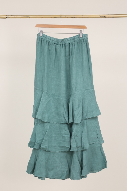 Jupes Femme Vert Avocat Lea & Luc 80420 Efashion Paris