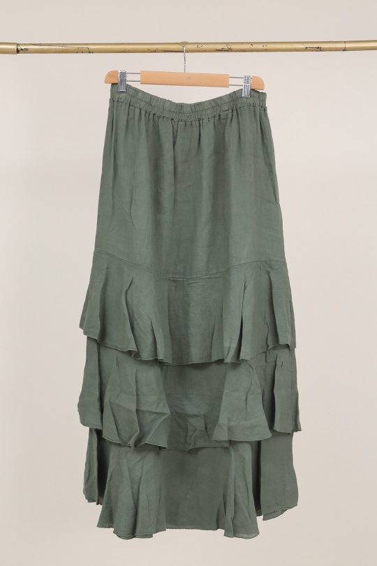 Jupes Femme Vert Avocat Lea & Luc 80420 Efashion Paris