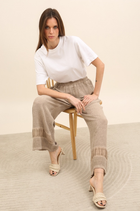 Pantaloni Donna Navy blue Lea & Luc 10720 Efashion Paris