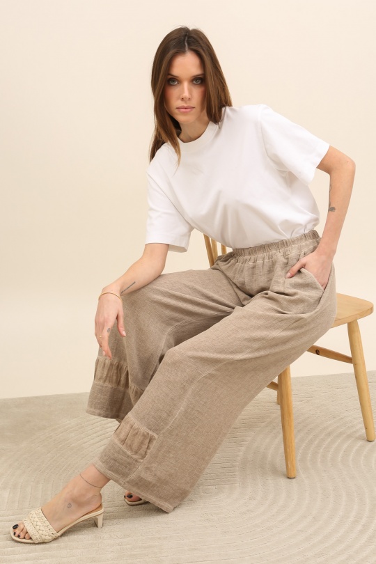 Pantaloni Donna Navy blue Lea & Luc 10720 Efashion Paris