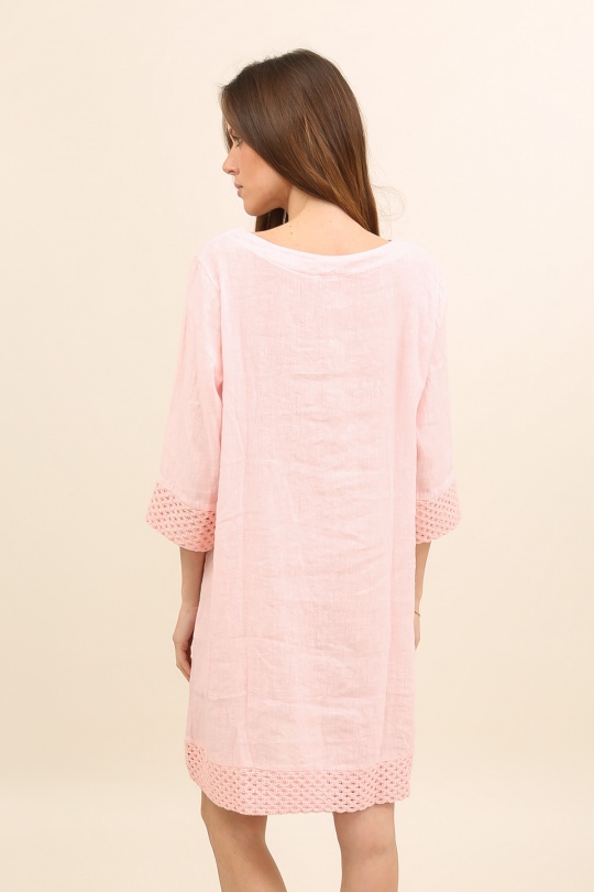 Robes courtes Femme Rose Lea & Luc 66932 Efashion Paris