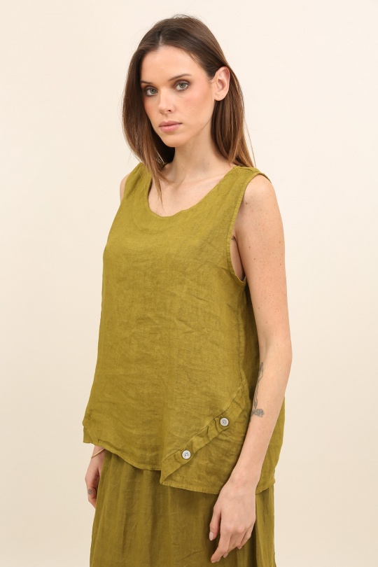 Tops Femme Vert Avocat Lea & Luc 59330 Efashion Paris