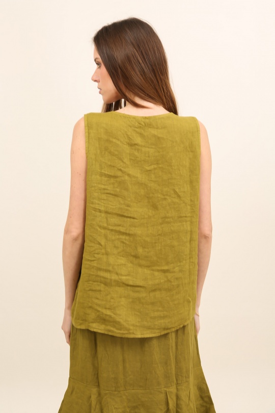 Tops Femme Vert Avocat Lea & Luc 59330 Efashion Paris