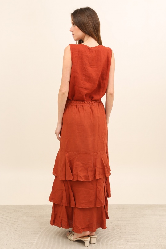 Jupes Femme Vert Avocat Lea & Luc 80420 Efashion Paris