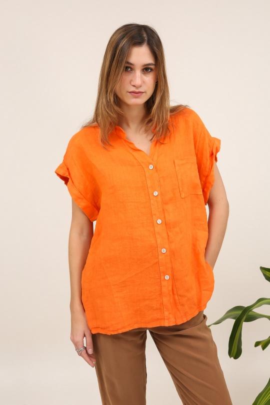 Camicie Donna Orange Lea & Luc 20650 Efashion Paris
