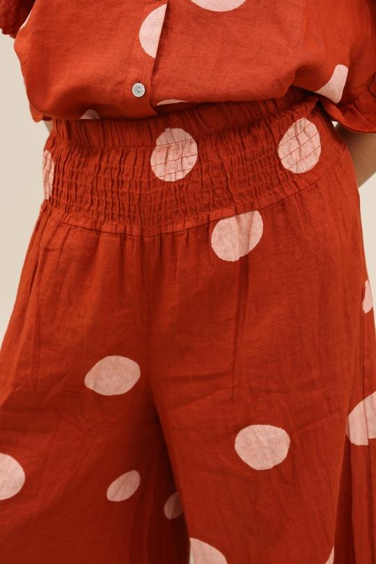 Pantaloni Donna Terra-cota Lea & Luc 86712 Efashion Paris