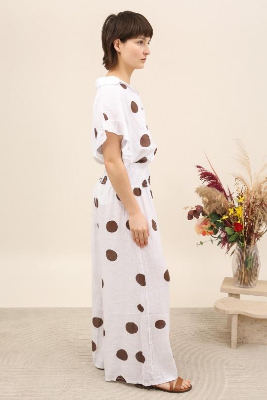 Pantaloni Donna Terra-cota Lea & Luc 86712 Efashion Paris