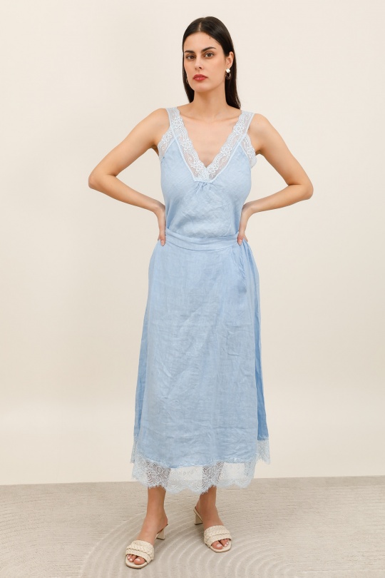 Jupes Femme Vert Avocat Lea & Luc 80126 Efashion Paris