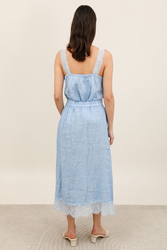 Jupes Femme Vert Avocat Lea & Luc 80126 Efashion Paris