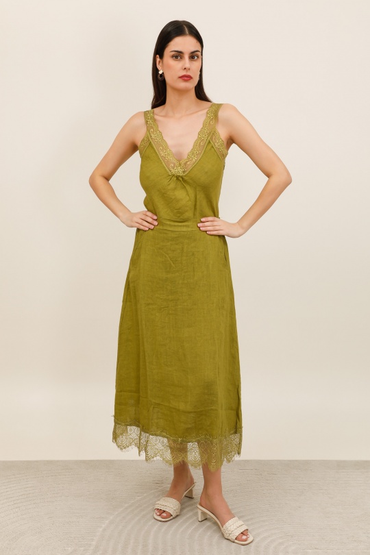 Jupes Femme Vert Avocat Lea & Luc 80126 Efashion Paris