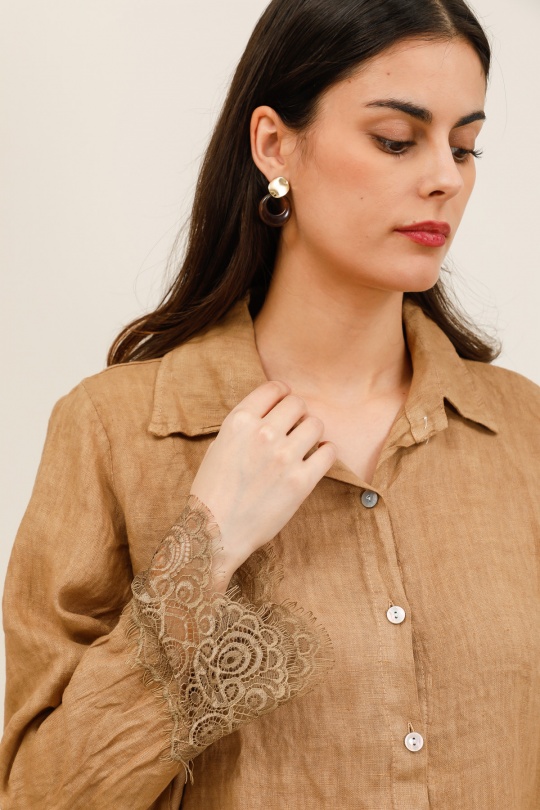 Camicie Donna Canard green Lea & Luc 65420 Efashion Paris