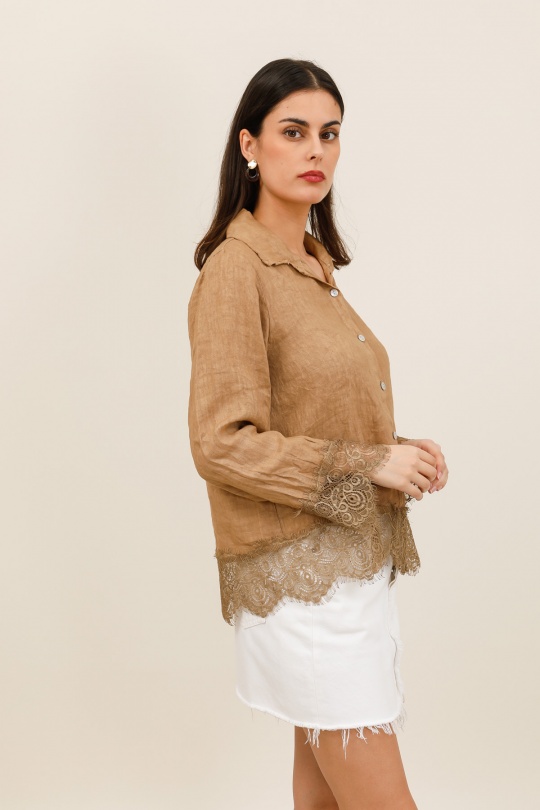 Camicie Donna Canard green Lea & Luc 65420 Efashion Paris