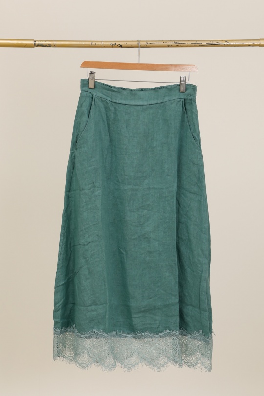 Jupes Femme Vert Avocat Lea & Luc 80126 Efashion Paris