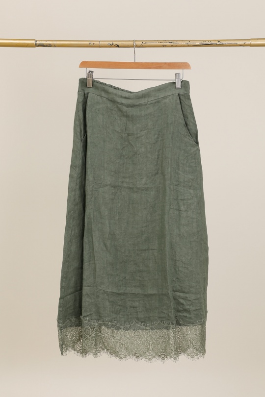 Jupes Femme Vert Avocat Lea & Luc 80126 Efashion Paris