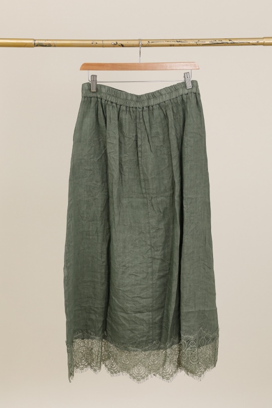 Jupes Femme Vert Avocat Lea & Luc 80126 Efashion Paris