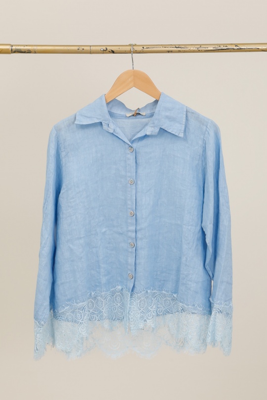 Camicie Donna Canard green Lea & Luc 65420 Efashion Paris