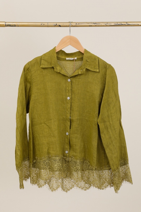 Camicie Donna Canard green Lea & Luc 65420 Efashion Paris