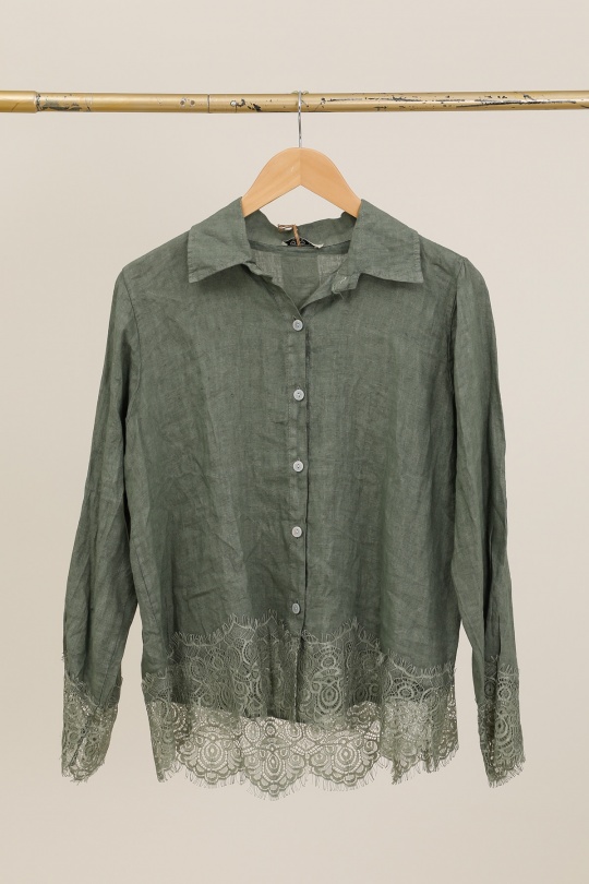 Camicie Donna Canard green Lea & Luc 65420 Efashion Paris