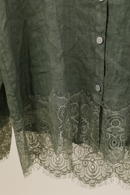 Camicie Donna Canard green Lea & Luc 65420 Efashion Paris