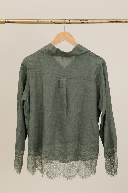 Camicie Donna Canard green Lea & Luc 65420 Efashion Paris