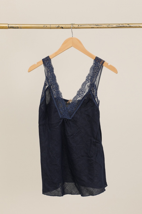 Débardeurs Femme Bleu ciel Lea & Luc 64082 Efashion Paris