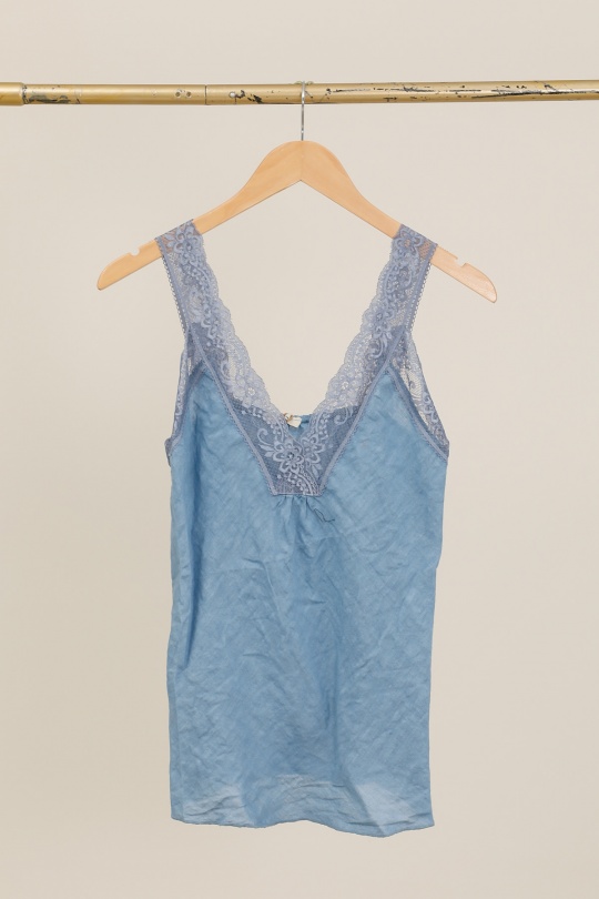 Débardeurs Femme Bleu ciel Lea & Luc 64082 Efashion Paris