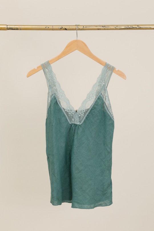 Débardeurs Femme Bleu ciel Lea & Luc 64082 Efashion Paris