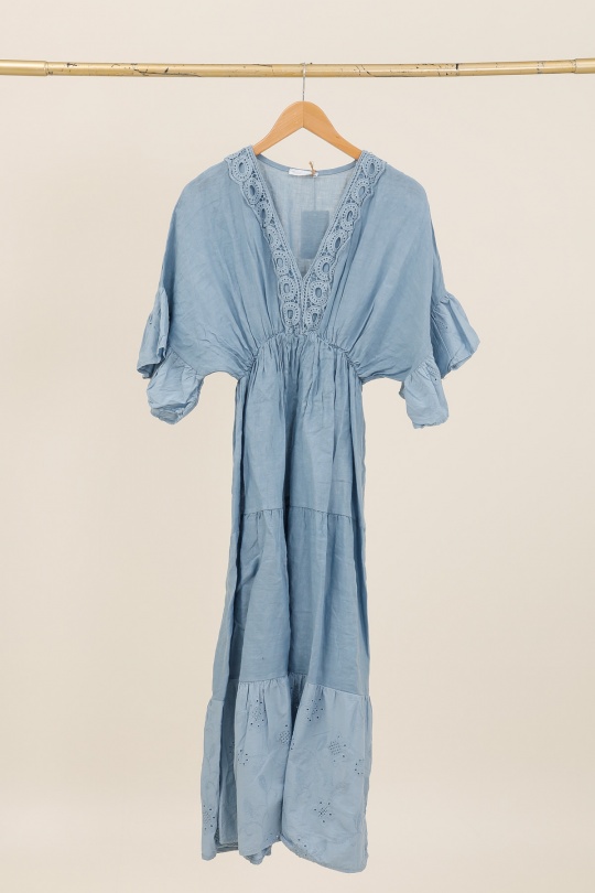 Abiti maxi Donna Sky blue Lea & Luc 72341 Efashion Paris