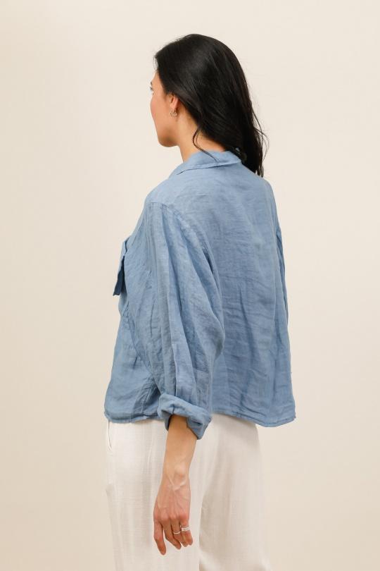 Camicie Donna Jean blue Lea & Luc 20451 Efashion Paris