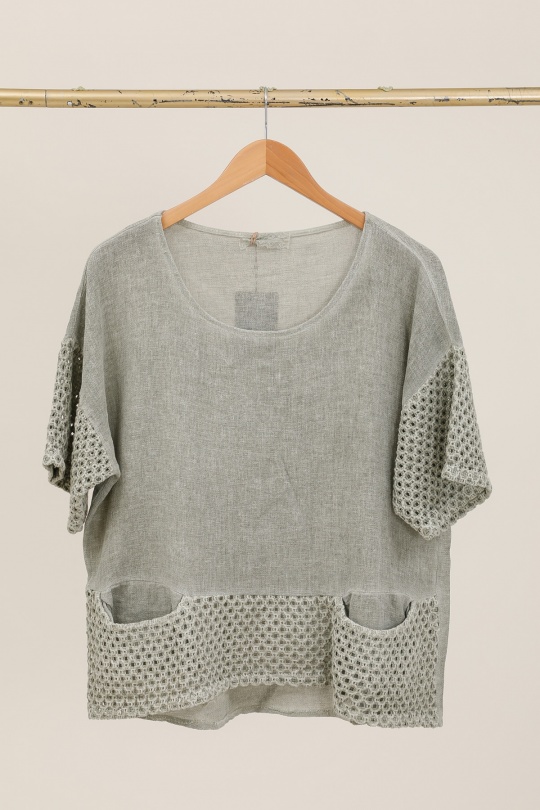 Camicette Donna Canard green Lea & Luc 10420 Efashion Paris