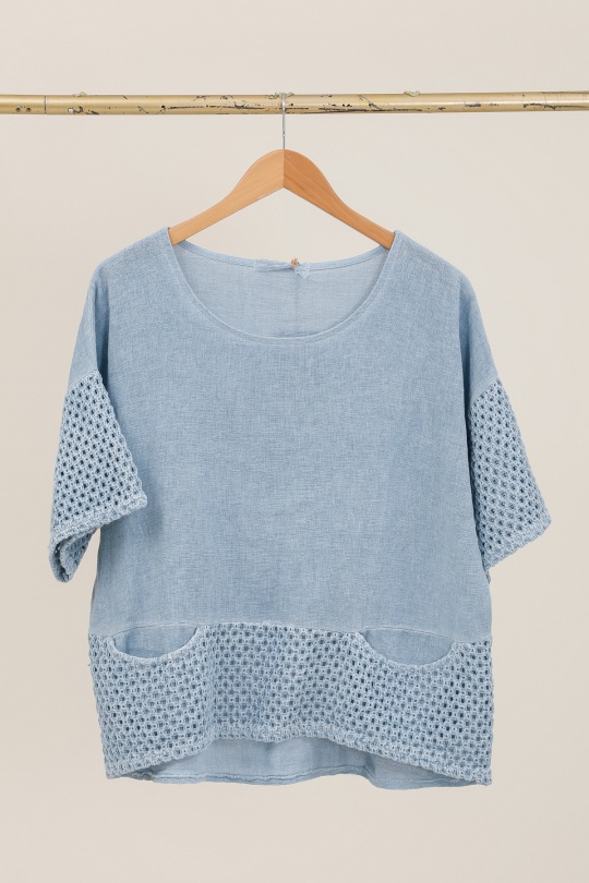 Camicette Donna Canard green Lea & Luc 10420 Efashion Paris