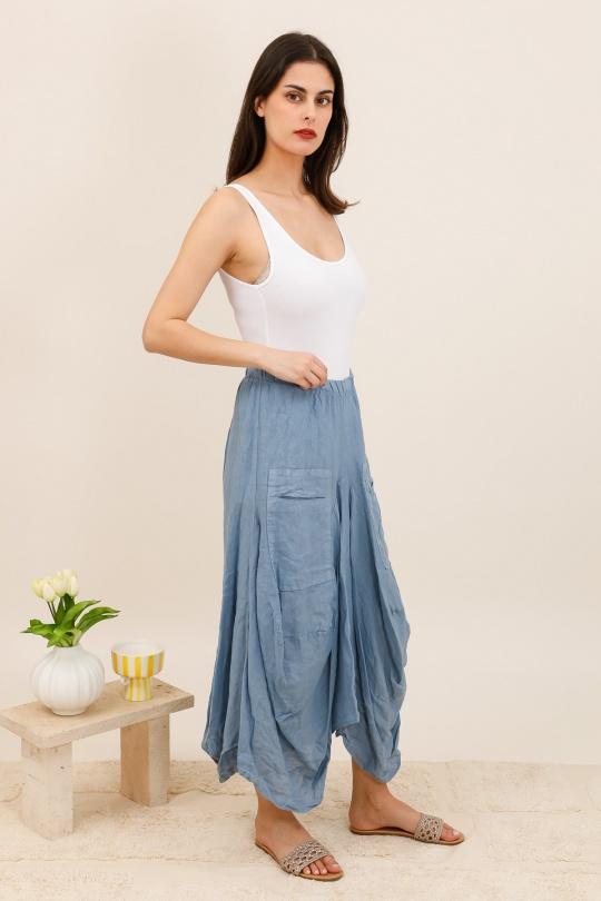 Gonne Donna Jean blue Lea & Luc 7199 Efashion Paris