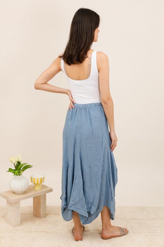 Gonne Donna Jean blue Lea & Luc 7199 Efashion Paris