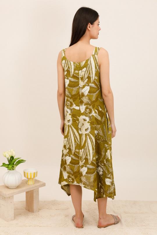 Abiti maxi Donna Green Avocado Lea & Luc 5682 Efashion Paris