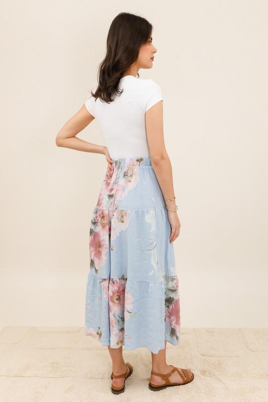 Jupes Femme Bleu ciel Lea & Luc 83481 Efashion Paris