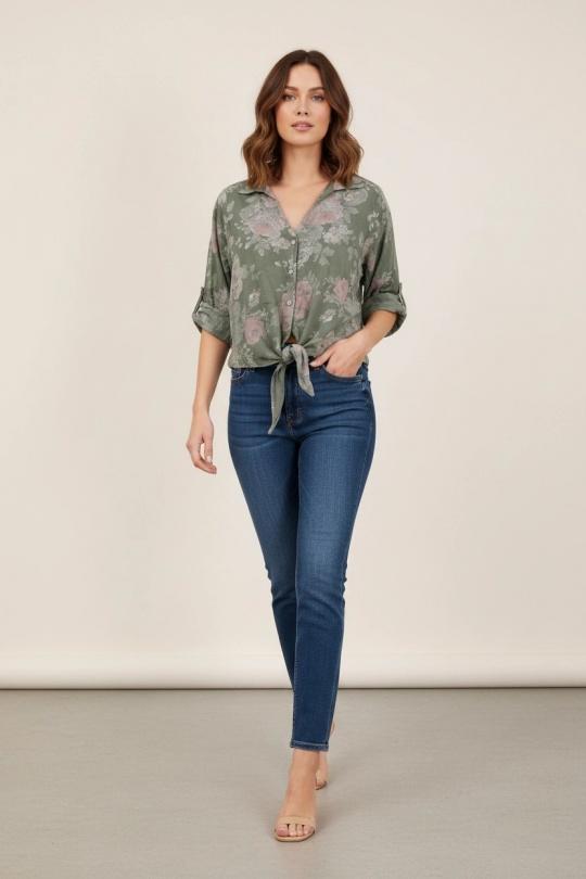 Chemises Femme Vert Avocat Lea & Luc 2202/1 Efashion Paris