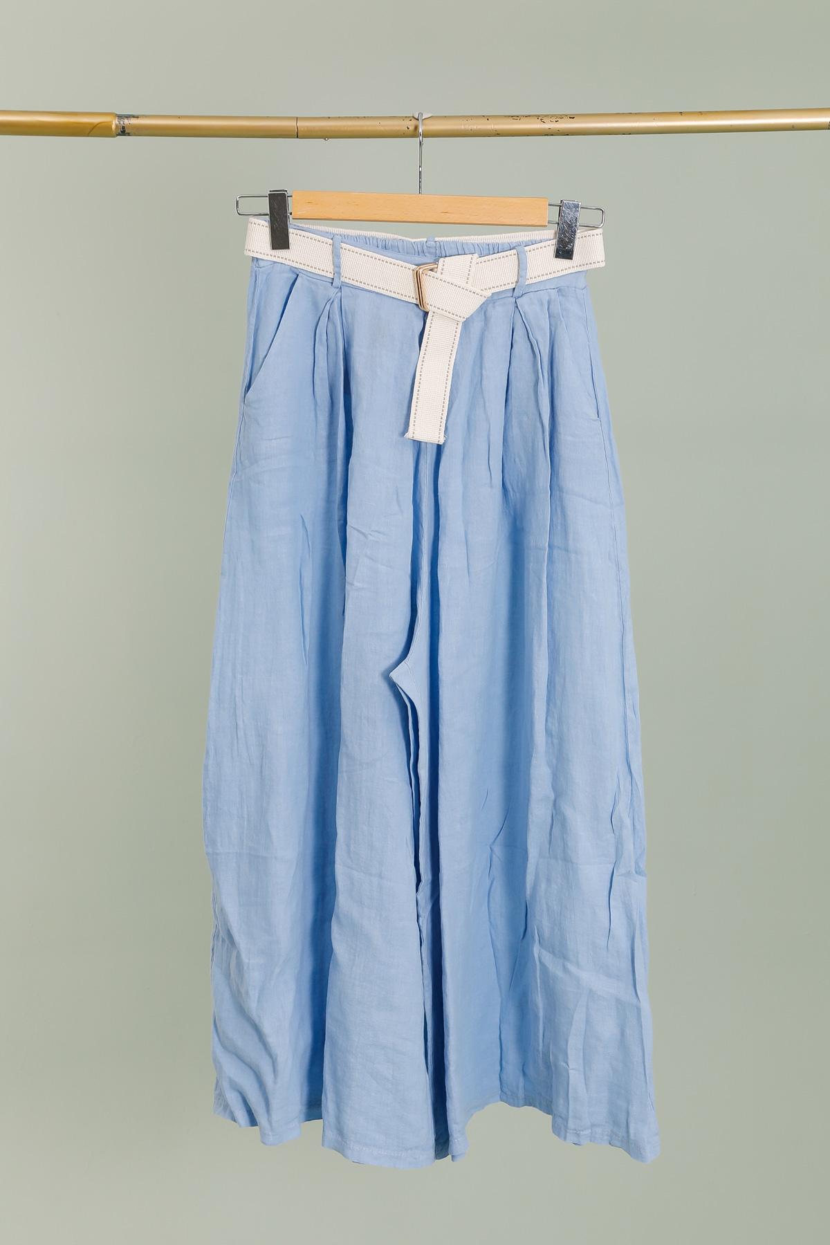 Trousers Women Sky blue Lea & Luc 7544 #c Efashion Paris