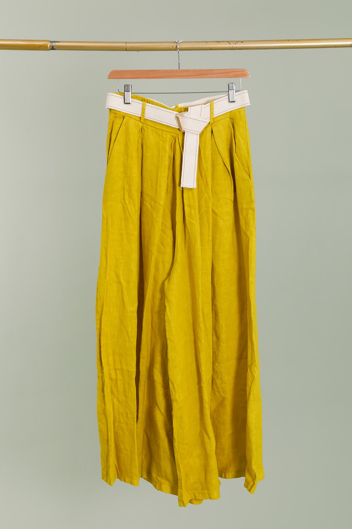 Trousers Women Mustard Lea & Luc 7544 #c Efashion Paris