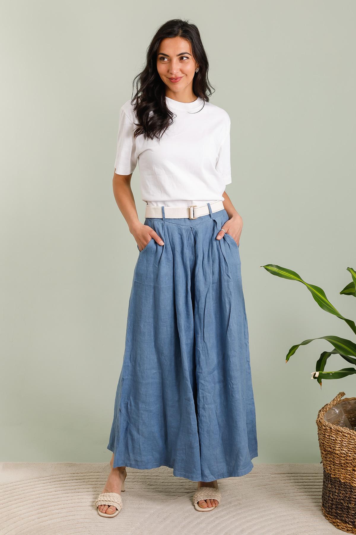 Trousers Women Jean blue Lea & Luc 7544 #c Efashion Paris