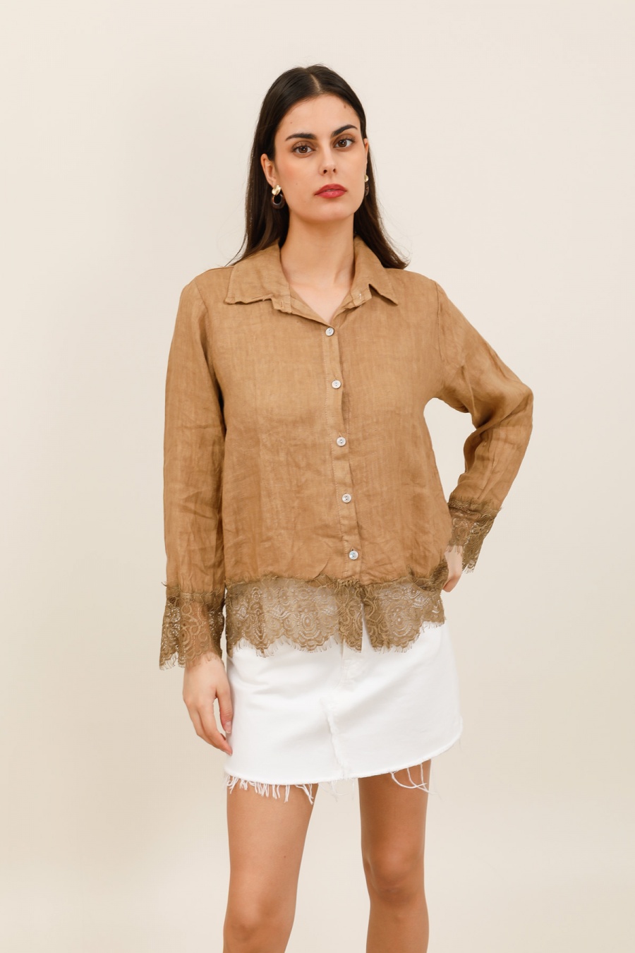 Camicie Donna Canard green Lea & Luc 65420 #c Efashion Paris