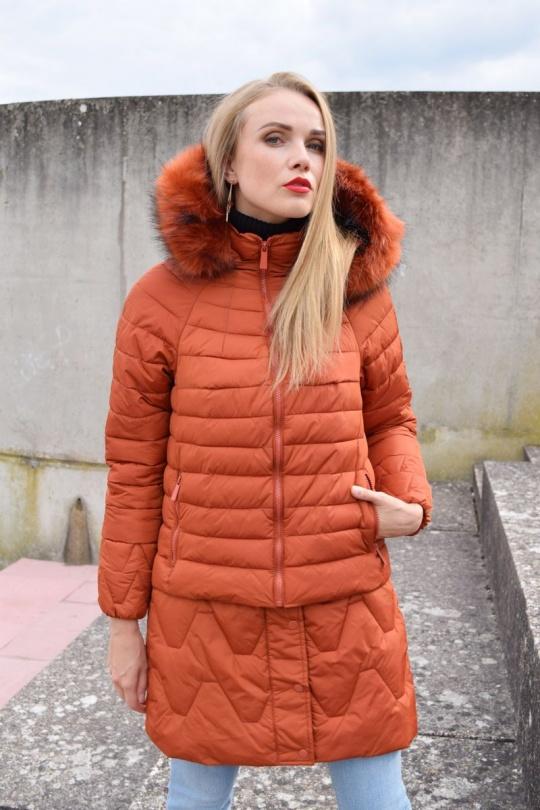 Doudounes Femme Rose Attrait Paris AT8268 Efashion Paris