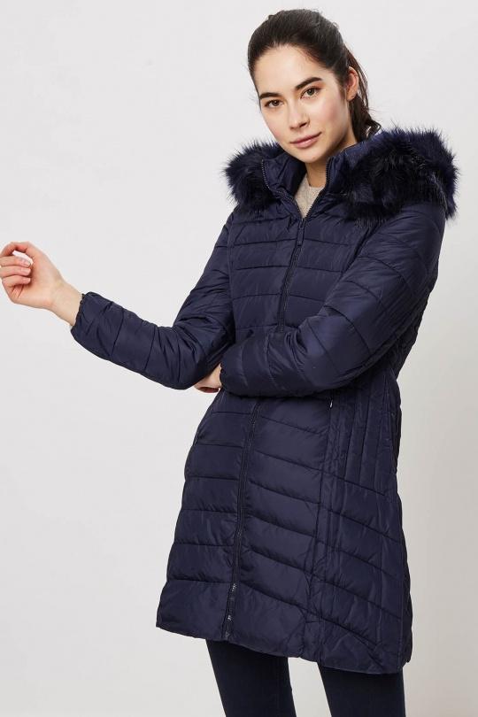 Doudounes Femme Bleu marine Attrait Paris AT8258A Efashion Paris