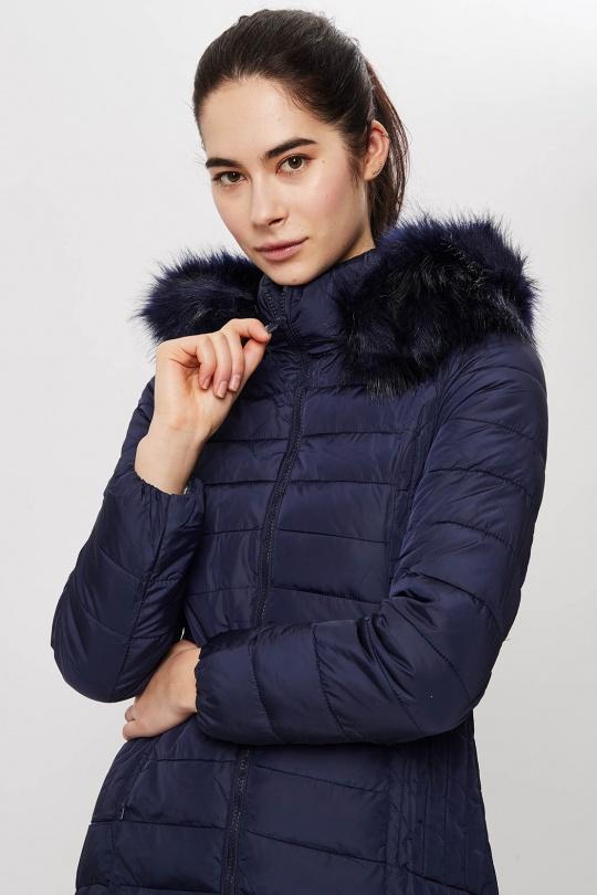 Doudounes Femme Bleu marine Attrait Paris AT8258A Efashion Paris